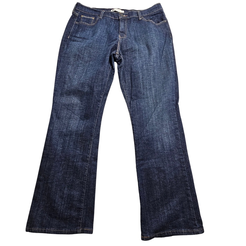 Levis 515 Boot Cut Jeans Womens 16M W33 L32 Dark Wash Indigo Denim Mid Rise